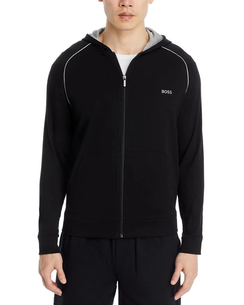Mix & Match Cotton Blend Full Zip Hooded Jacket