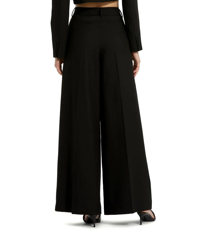 Classic Crepe Wide Leg Work Trouser