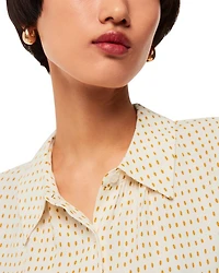 Oval Spot Tie Sleeve Shirt