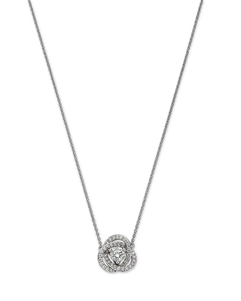 Bloomingdale's Fine Collection Diamond Love Knot Pendant Necklace