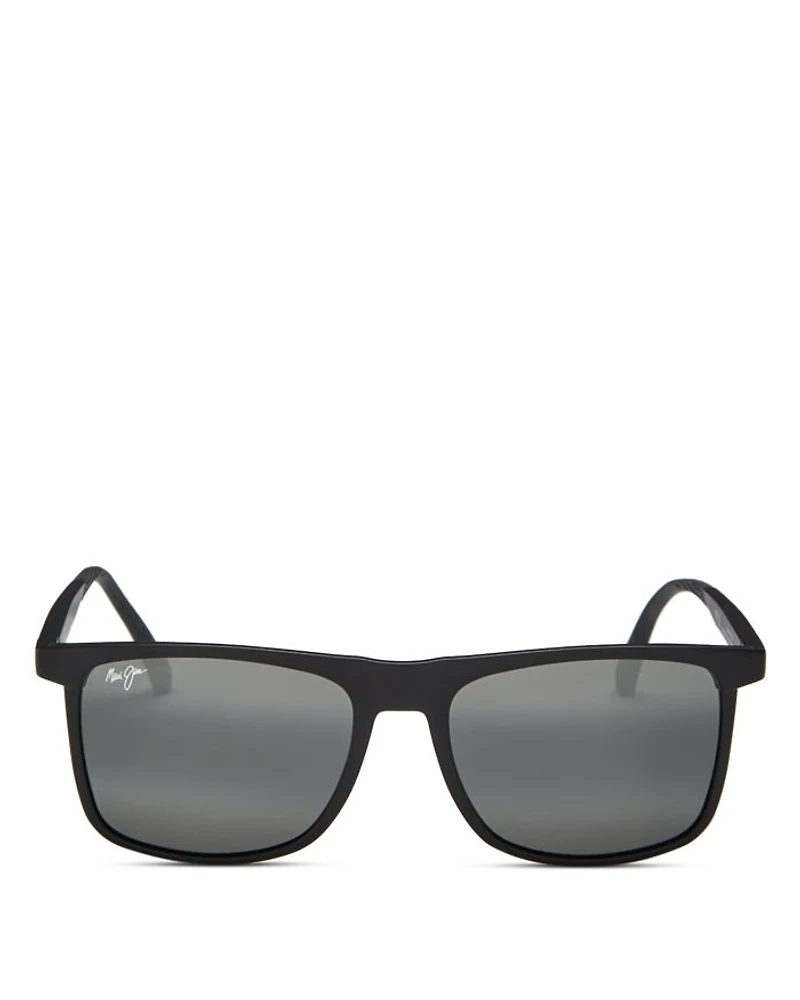 Makamae Polarized Square Sunglasses, 56mm
