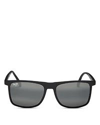 Makamae Polarized Square Sunglasses, 56mm