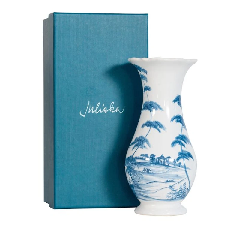 Country Estate Delft Blue 9" Vase