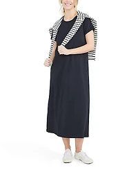 Hatch Collection The Maternity Easy Going Nursing T-Shirt Midi Dress