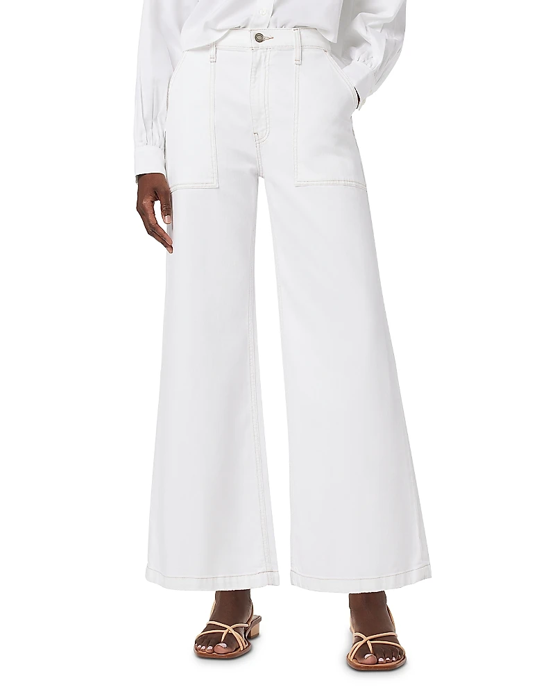 Hudson Jodie Cropped Wide Leg Jeans