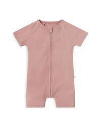 Mori Unisex Short Sleeve Zip Romper - Baby