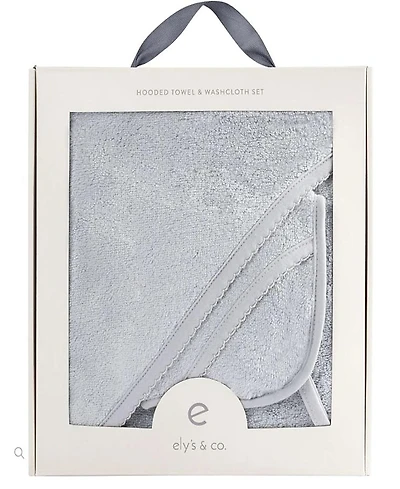 Ely's & Co. Unisex Hooded Towel Washcloth - Baby