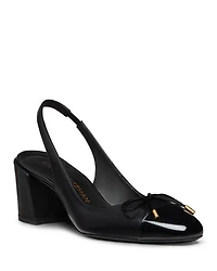 Women's Sleek Bow 50 Slingback Pumps