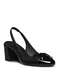 Stuart Weitzman Women's Sleek Bow 50 Slingback Pumps