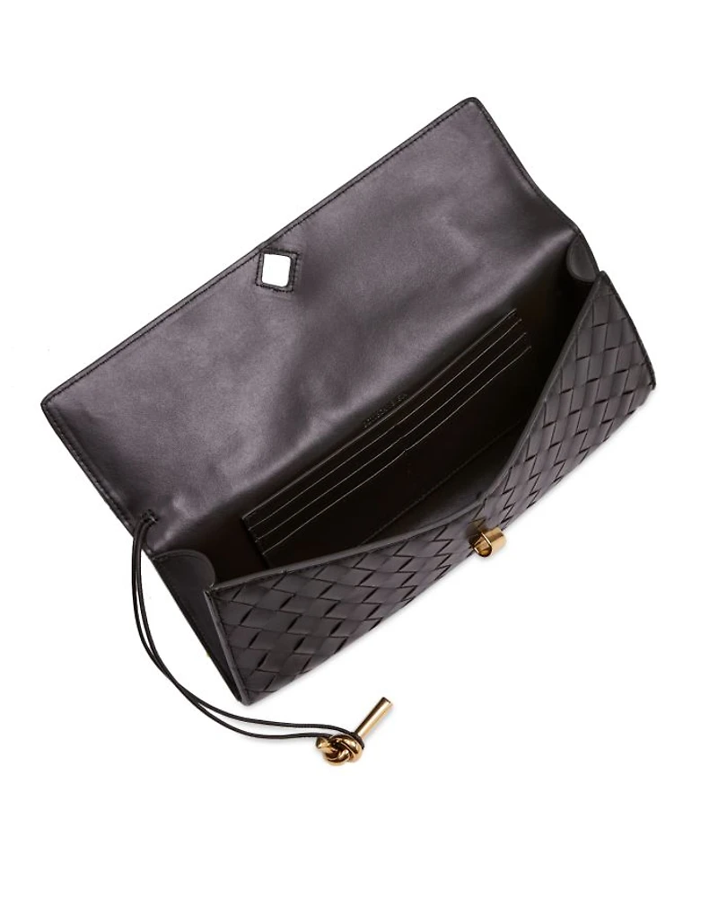 Andiamo Intrecciato Leather Clutch