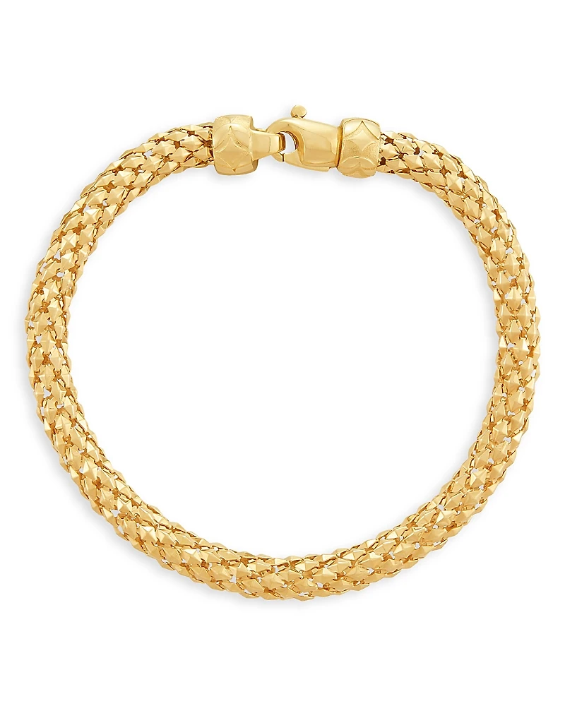 Alberto Amati 14K Yellow Gold Popcorn Chain Bracelet
