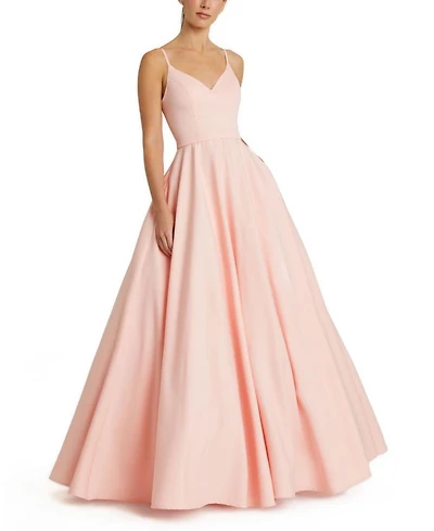 Classic A-Line V-Neck Ballgown