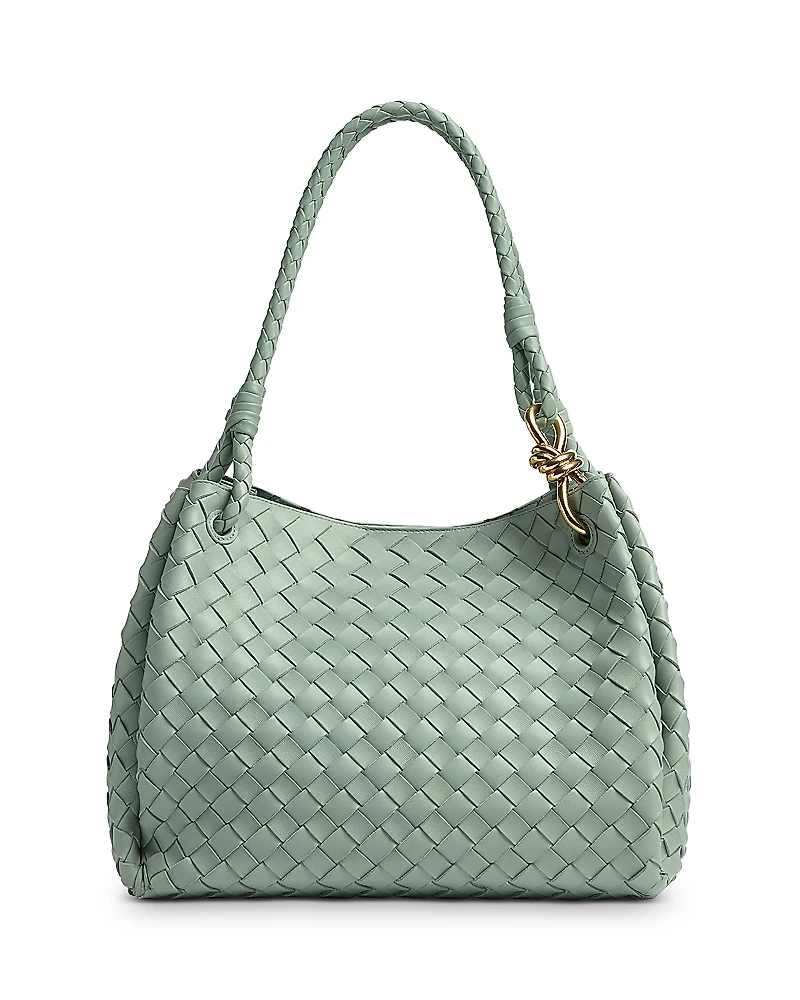 Bottega Veneta Large Andiamo Parachute Intrecciato Leather Shoulder Bag