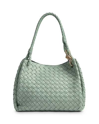 Bottega Veneta Large Andiamo Parachute Intrecciato Leather Shoulder Bag
