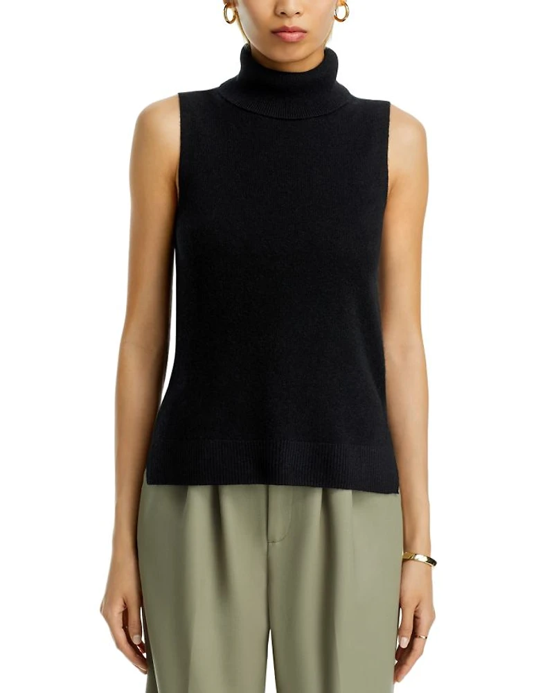 Split Hem  Turtleneck Tank - Exclusive