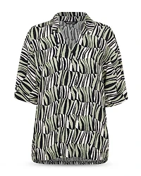 Checkerboard Tiger Boxy Shirt