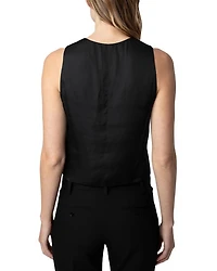 Emaux Satin Vest