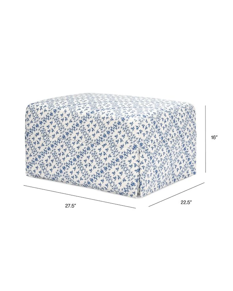 Crawford Water Repellent & Stain Resistant Gliding Ottoman