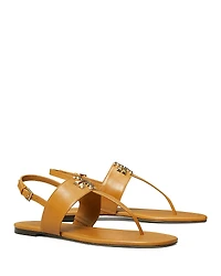 Tory Burch Women's Eleanor Thong Toe Logo Sandals
