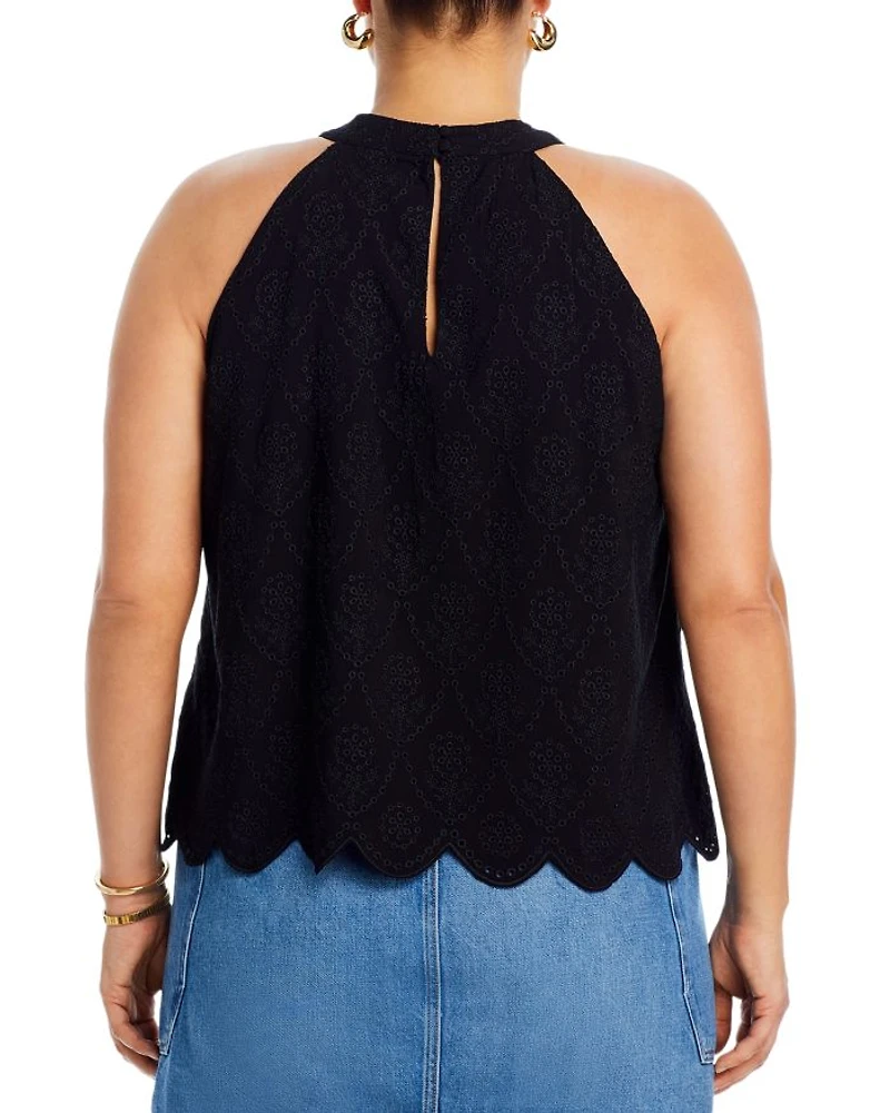 Sleeveless Eyelet Top - Exclusive