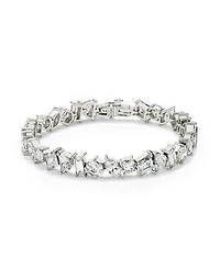 Illuminate Bracelet in 14K White Gold, 19.0ctw Mixed Shaped Lab Grown Diamonds, 7"