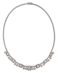 Bloomingdale's Fine Collection Diamond Mixed Cut Statement Necklace