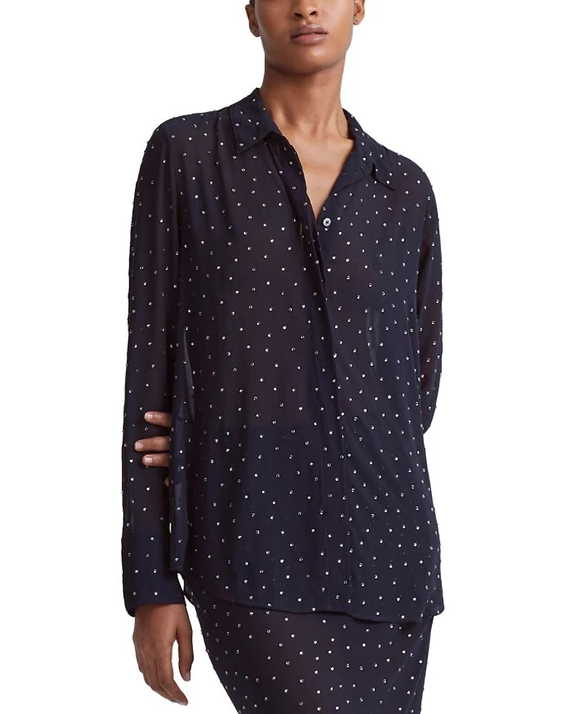 Chika Silk Embellished Shirt