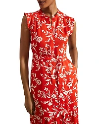 Elsa Ruffled Midi Dress
