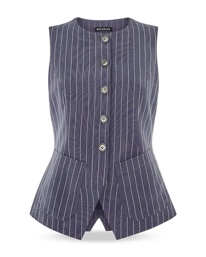 Lottie Pinstriped Vest