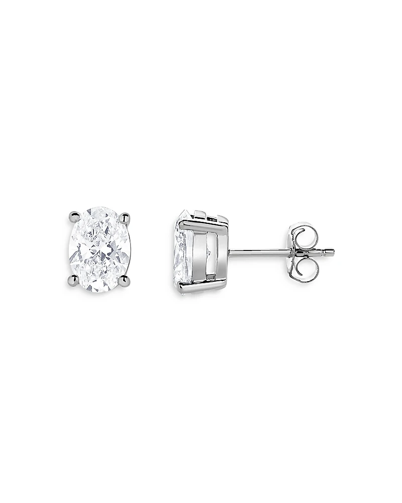 Bloomingdale's Fine Collection Certified Lab Grown Oval Diamond Stud Earrings