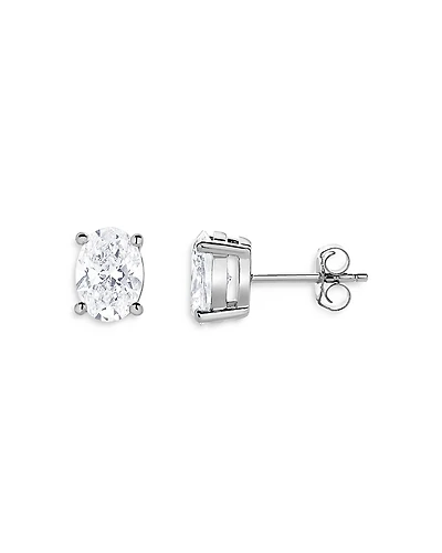 Bloomingdale's Fine Collection Certified Lab Grown Oval Diamond Stud Earrings