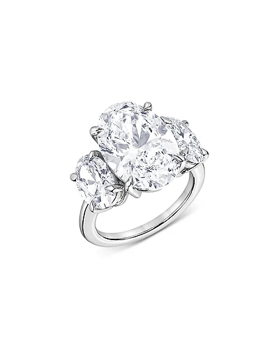 Bloomingdale's Fine Collection Certified Lab Grown Oval Diamond Engagement Ring