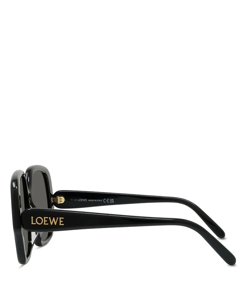 Thin Square Sunglasses, 54mm