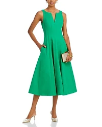 Paneled Midi Dress