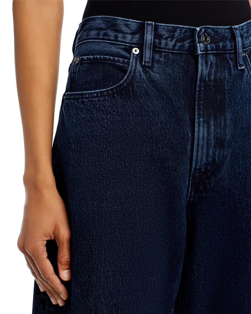 High Rise Bubble Jeans Dorado