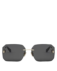 Serpenti Rectangular Sunglasses, 62mm