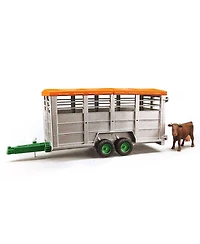 Bruder 1/16 Livestock Trailer Vehicle with Cow 4+ - Ages 5-7
