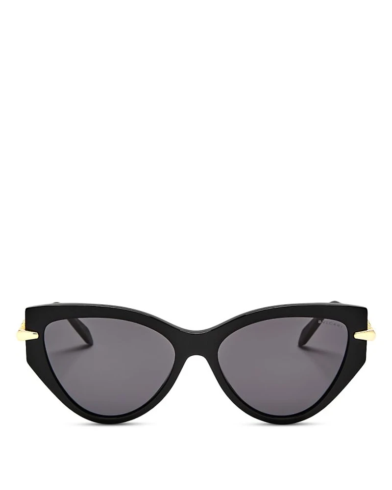 Serpenti Cat Eye Sunglasses, 56mm