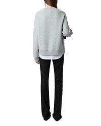 Upper Pmo Rhinestone Wings Sweatshirt