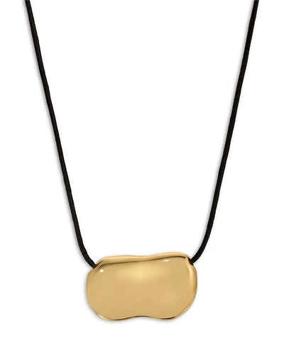 Pebble Adjustable Cord Pendant Necklace, 24"