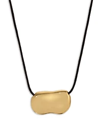 Pebble Adjustable Cord Pendant Necklace, 24"