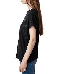 Anya PCL Rain Rhinestone Wing Tee