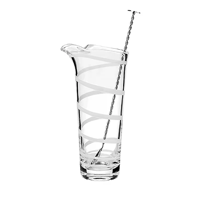 William Yeoward Bella Bianca Cocktail Mixer and Spoon