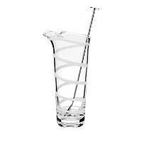 William Yeoward Bella Bianca Cocktail Mixer and Spoon