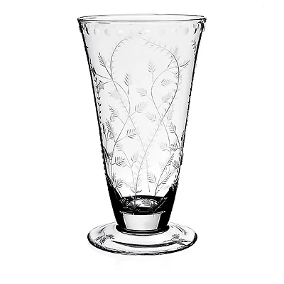 William Yeoward Crystal Fern Footed 12.5 Flower Vase