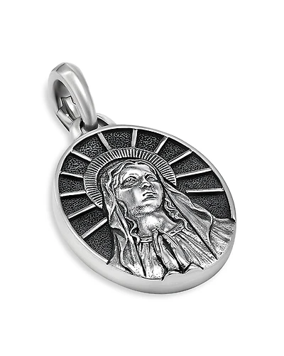 David Yurman Men's Sterling Silver Amulets Mary Oval Medallion