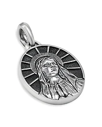 David Yurman Men's Sterling Silver Amulets Mary Oval Medallion
