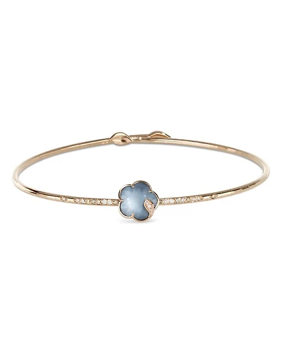 Petit Joli Lunaire 18K Rose Gold Lunar Garden Gem Choker with Diamonds