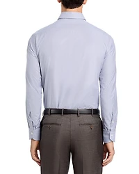 Impeccabile Cotton Micro Check Regular Fit Dress Shirt