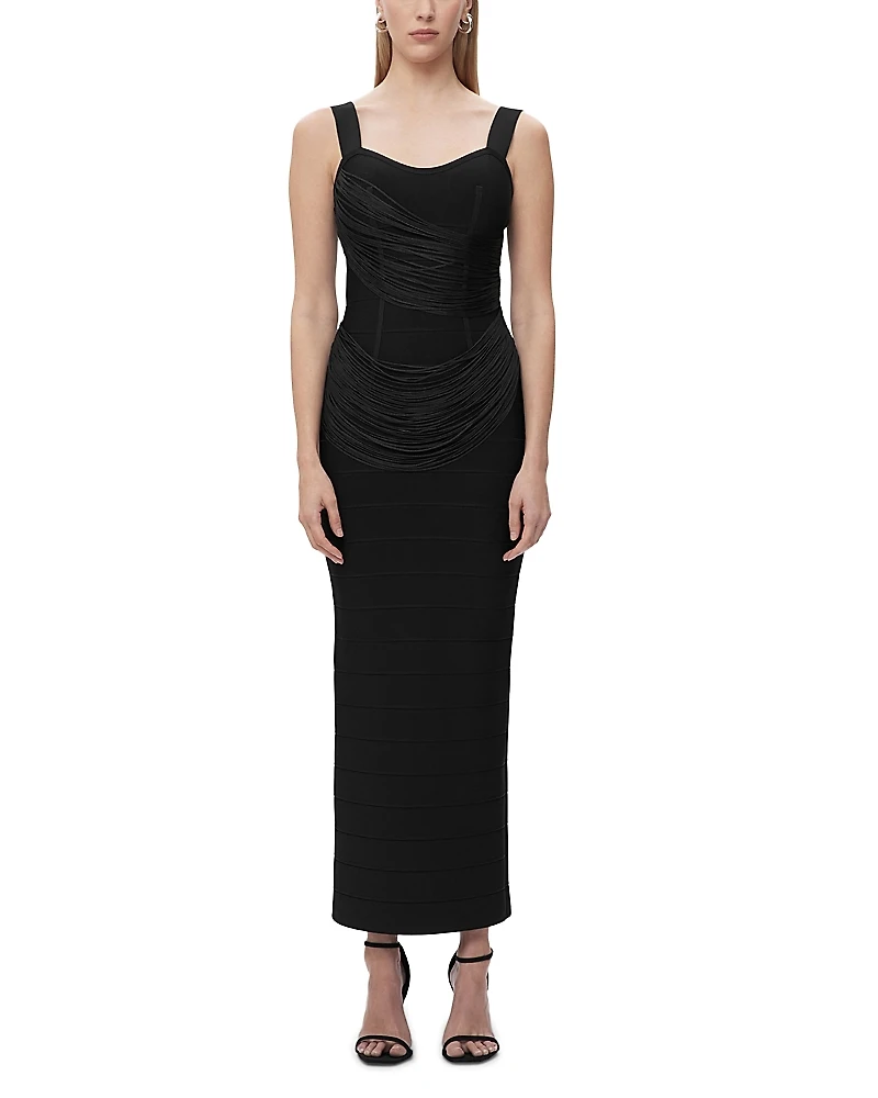 Herve Leger The Autumn Fringe Bandage Gown